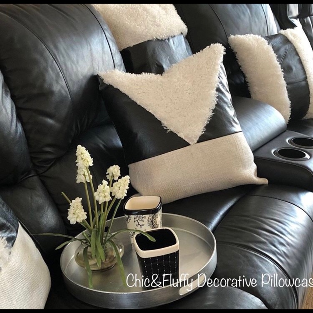 pillow cases faux leather - Picture 2 of 5
